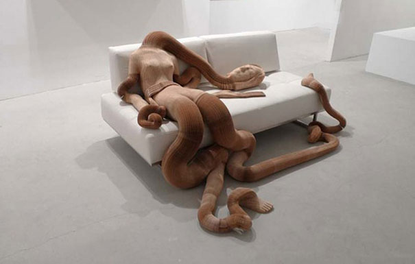 Flexible Paper Sculptures by Li Hongbo