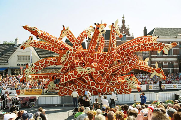 Gigantic Flower Sculpture Festival in Holland