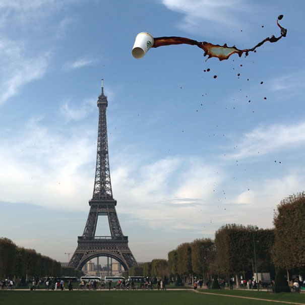 High Speed Photographs of Liquids Tossed in Mid-Air by Manon Wethly