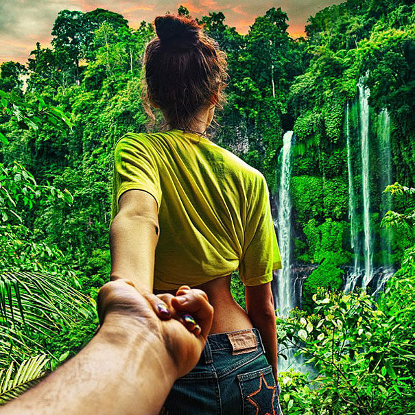 Photographer Follows His Girlfriend Around The World