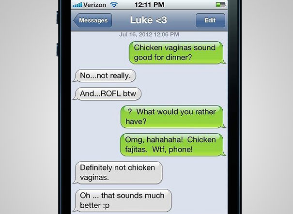 50 Funniest AutoCorrects Of 2012 50 Funniest AutoCorrects Of 2012