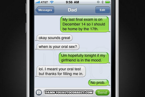 40 Funniest AutoCorrects Of 2011