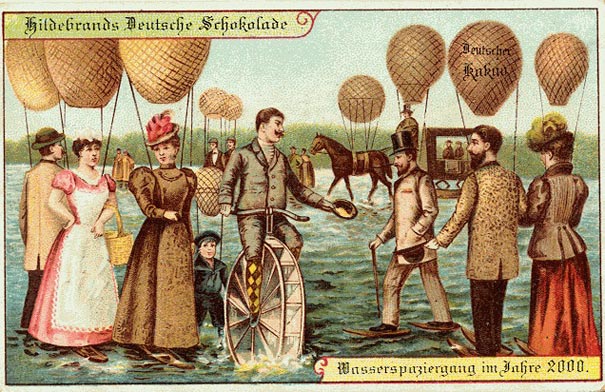 Future-Predicting Postcards From Around 1900