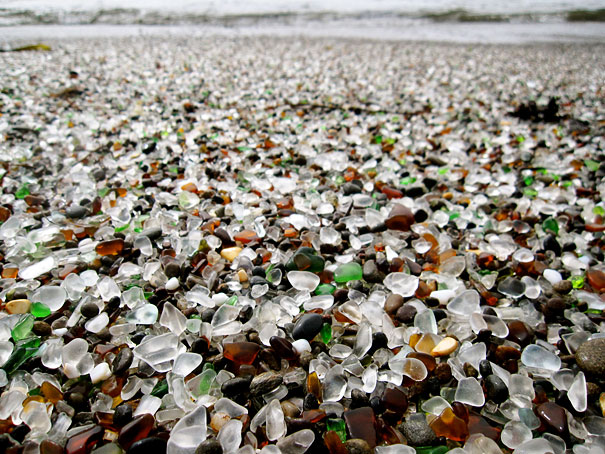 Unique Glass Beach in California