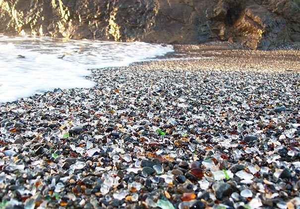 Unique Glass Beach in California Unique Glass Beach in California