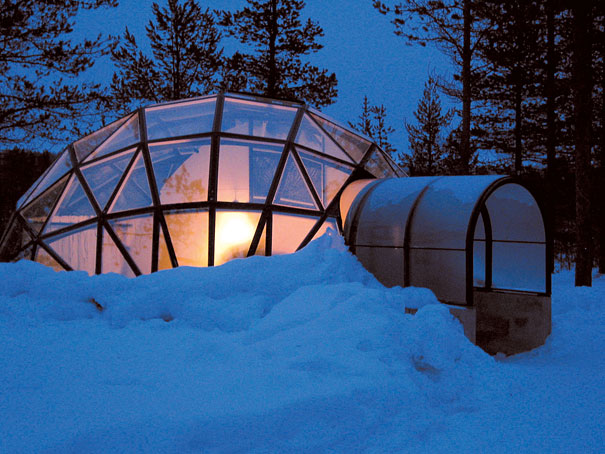 Glass Igloo Hotel in Finland Glass Igloo Hotel in Finland