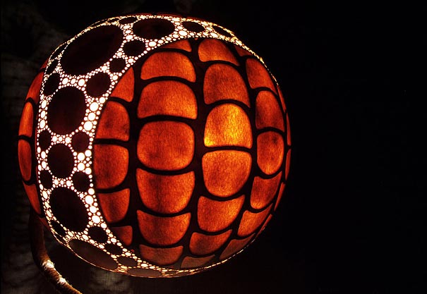 Exotic Gourd Lamps by Calabarte 