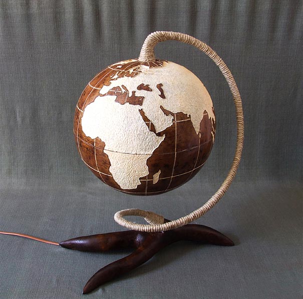 Exotic Gourd Lamps by Calabarte 