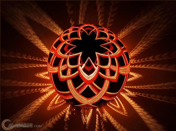 Exotic Gourd Lamps by Calabarte Exotic Gourd Lamps by Calabarte