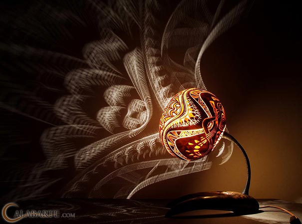 Exotic Gourd Lamps by Calabarte Exotic Gourd Lamps by Calabarte