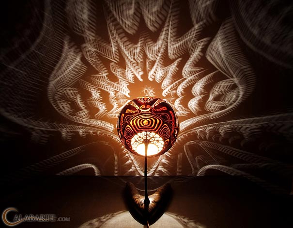 Exotic Gourd Lamps by Calabarte Exotic Gourd Lamps by Calabarte