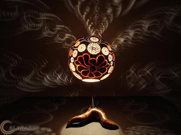 Exotic Gourd Lamps by Calabarte 