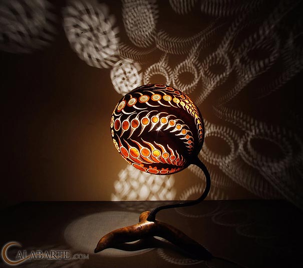 Exotic Gourd Lamps by Calabarte Exotic Gourd Lamps by Calabarte