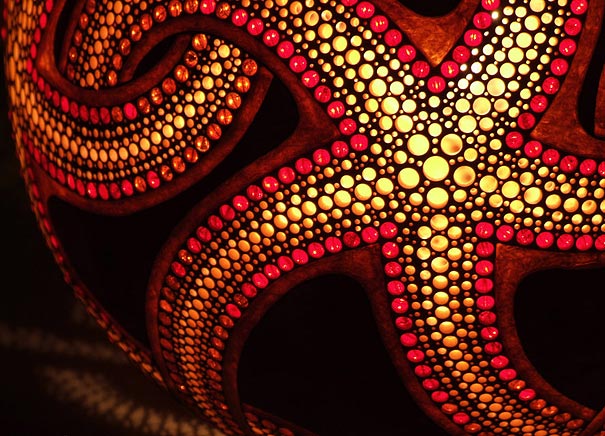 Exotic Gourd Lamps by Calabarte Exotic Gourd Lamps by Calabarte