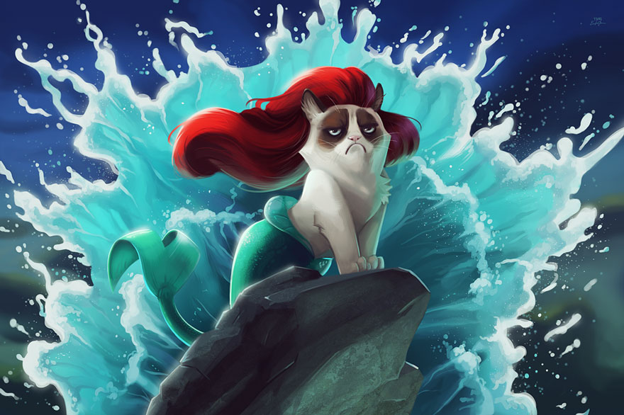 Grumpy Cat Meets Disney, Hates It