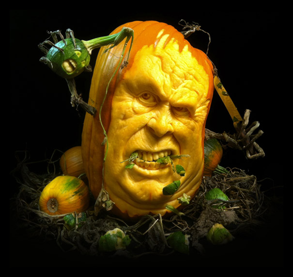 More Amazing Pumpkin Carvings by Ray Villafane