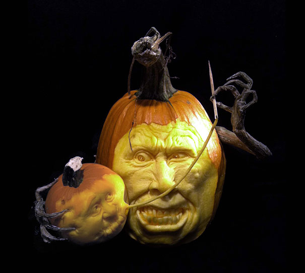 More Amazing Pumpkin Carvings by Ray Villafane