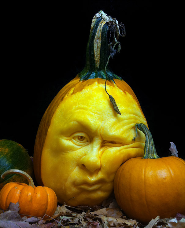 More Amazing Pumpkin Carvings by Ray Villafane