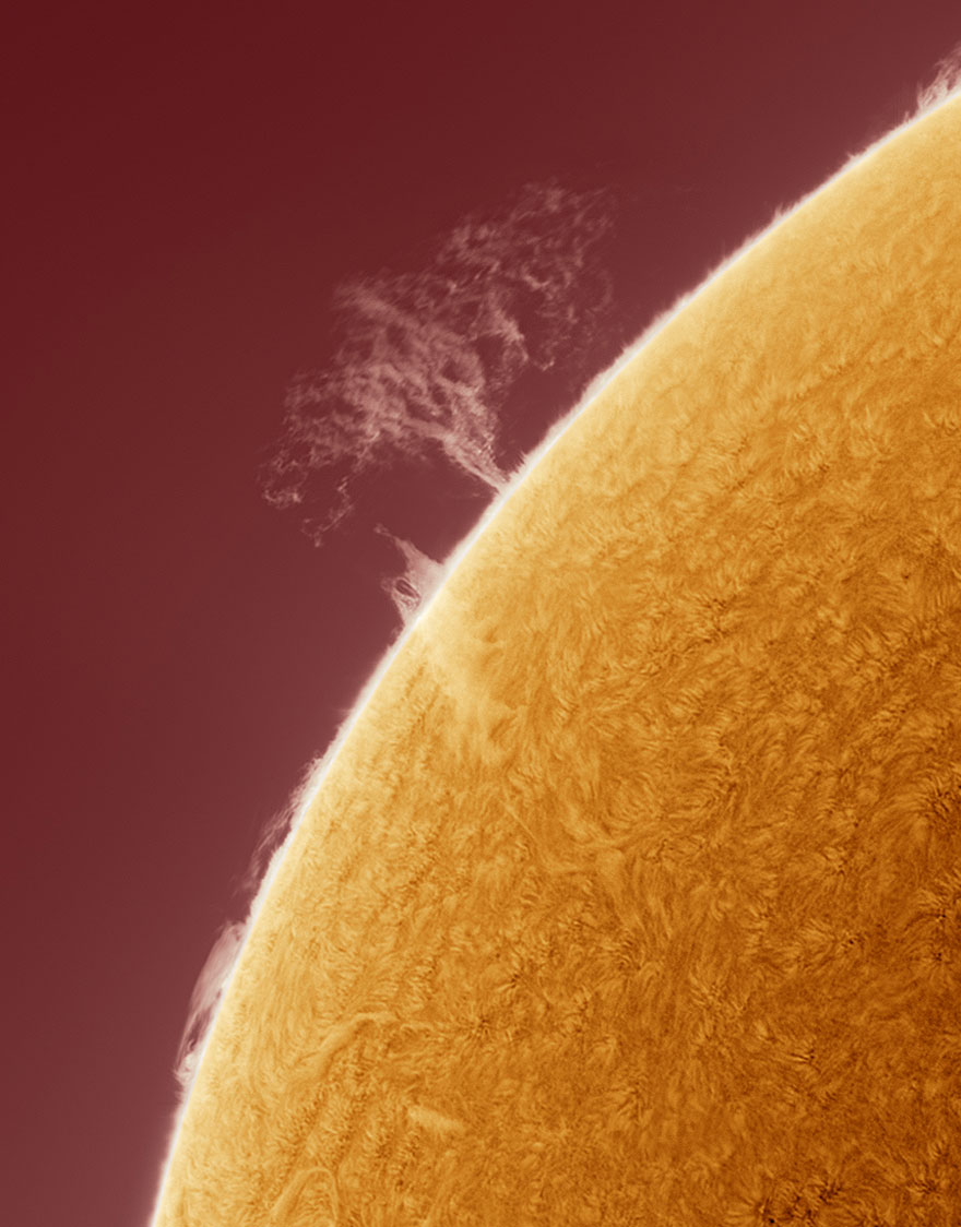 Man Takes Stunning Hi-Res Photographs of the Sun in His Backyard