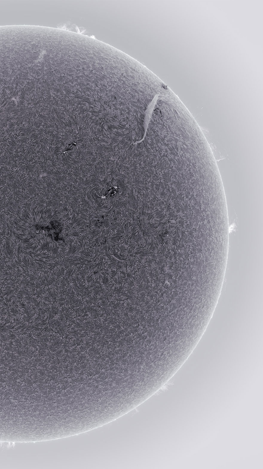 Man Takes Stunning Hi-Res Photographs of the Sun in His Backyard