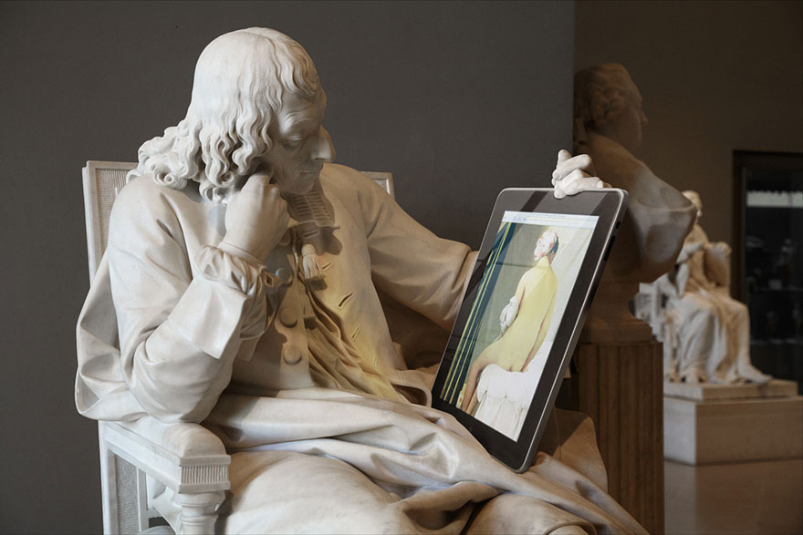 Classical Sculptures Dressed As Hipsters Classical Sculptures Dressed As Hipsters