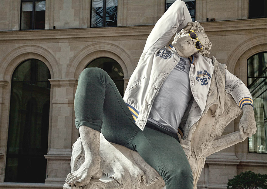 Classical Sculptures Dressed As Hipsters Classical Sculptures Dressed As Hipsters