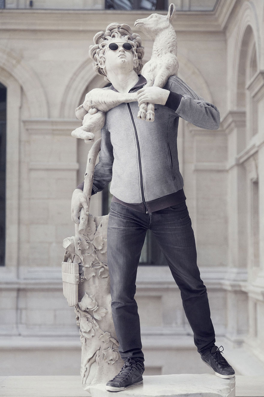 Classical Sculptures Dressed As Hipsters Classical Sculptures Dressed As Hipsters