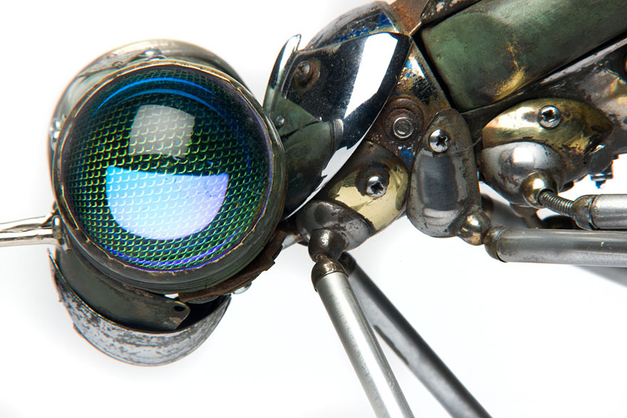 Artist Creates Amazing Insect Sculptures Using Nothing But Old Car Parts and Scrap Metal Artist Creates Amazing Insect Sculptures Using Nothing But Old Car Parts and Scrap Metal