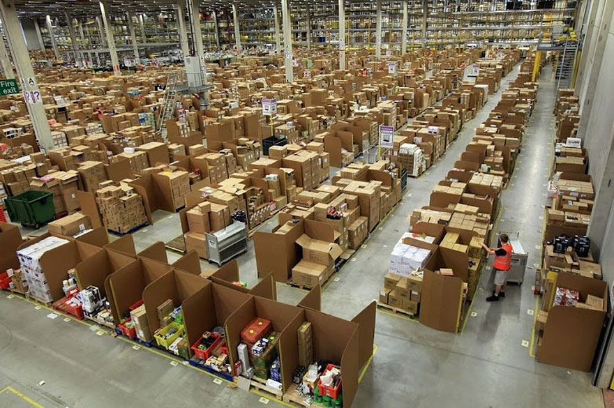 An Inside Look at 'Chaotic' Amazon Warehouses