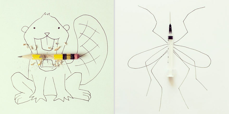 Everyday Objects Turned Into Imaginative Illustrations by Javier Pérez Everyday Objects Turned Into Imaginative Illustrations by Javier Pérez