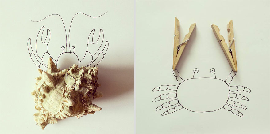 Everyday Objects Turned Into Imaginative Illustrations by Javier Pérez Everyday Objects Turned Into Imaginative Illustrations by Javier Pérez