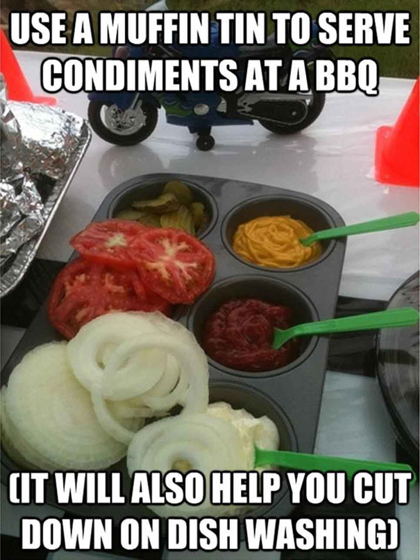 Different condiments in a cupcake tray Different condiments in a cupcake tray