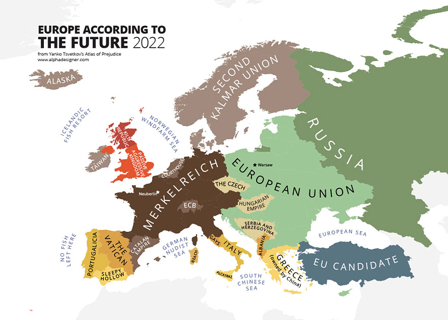 31 Maps Mocking National Stereotypes Around the World