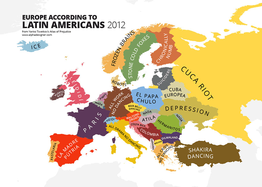 31 Maps Mocking National Stereotypes Around the World 31 Maps Mocking National Stereotypes Around the World