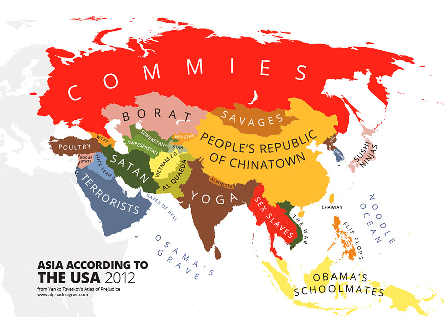 31 Maps Mocking National Stereotypes Around the World
