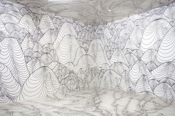 Mesmerizing Marker Installations by Heike Weber