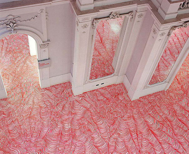 Mesmerizing Marker Installations by Heike Weber Mesmerizing Marker Installations by Heike Weber
