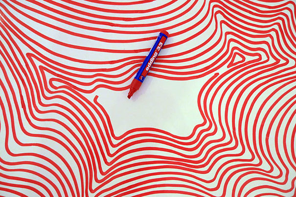 Mesmerizing Marker Installations by Heike Weber