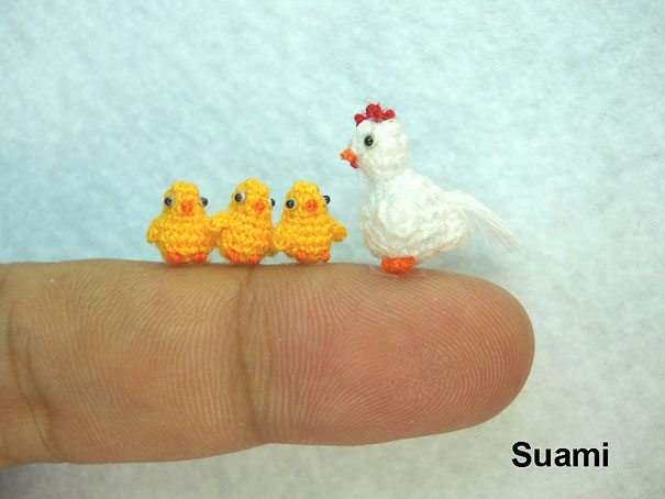 Cute Miniature Crocheted Animals by Su Ami