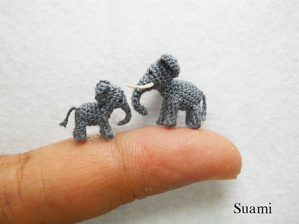 Cute Miniature Crocheted Animals by Su Ami