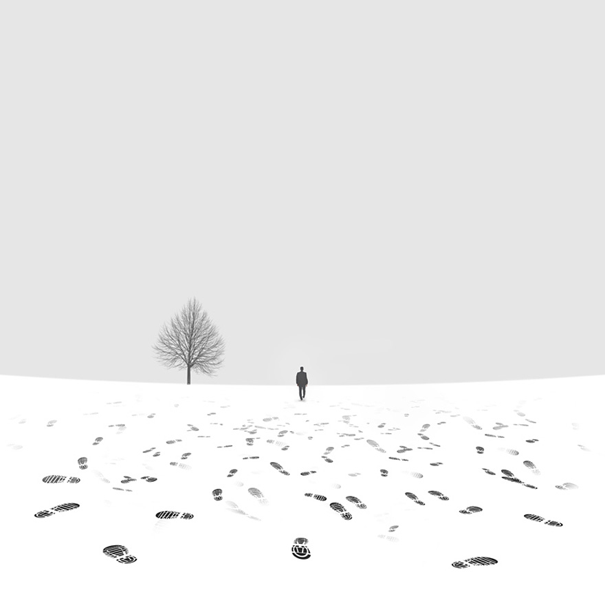 Minimalist Black and White Photography by Hossein Zare Minimalist Black and White Photography by Hossein Zare