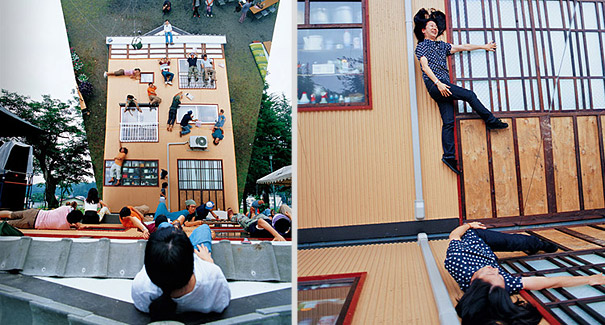 Giant Mirrored Building Facade Turns Visitors Into Spiderman Giant Mirrored Building Facade Turns Visitors Into Spiderman