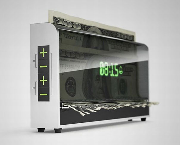 Money-Shredding Alarm Clock Money-Shredding Alarm Clock