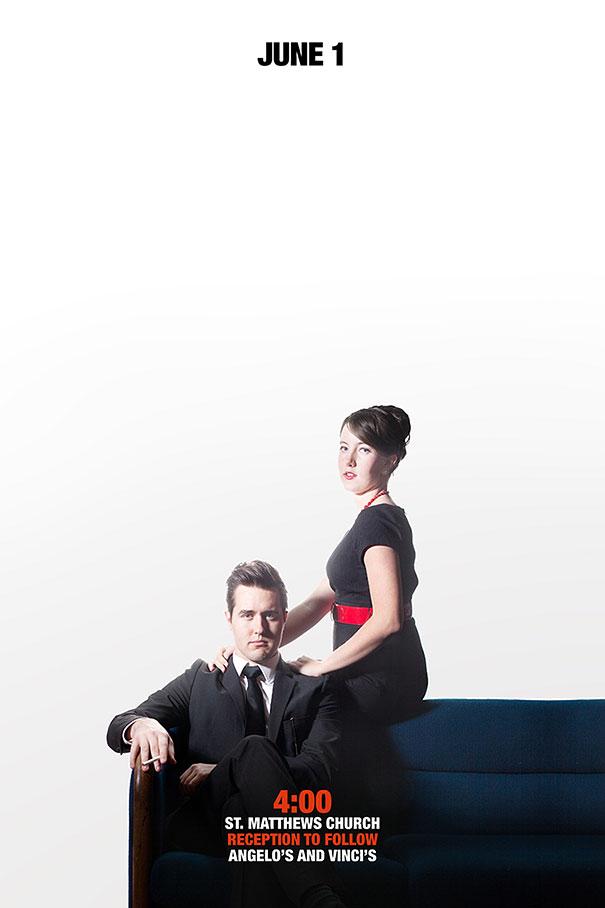 Couple Creates Awesome Wedding Invitations Inspired by Movie Posters Couple Creates Awesome Wedding Invitations Inspired by Movie Posters