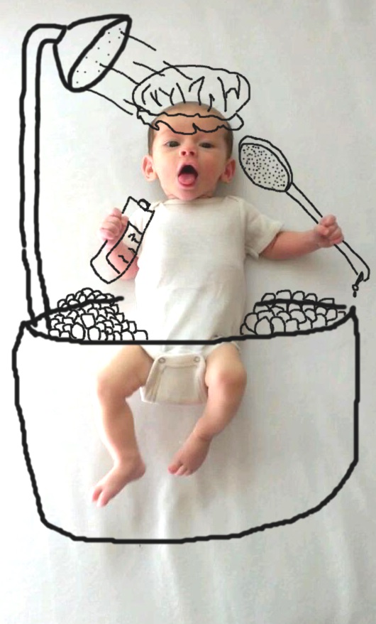 Creative Mother Turns Her Son's Baby Pics Into Cute Imaginary Adventures Creative Mother Turns Her Son's Baby Pics Into Cute Imaginary Adventures