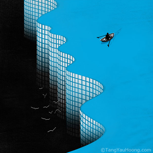 Negative Space Art by Tang Yau Hoong Negative Space Art by Tang Yau Hoong