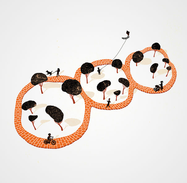 Negative Space Art by Tang Yau Hoong Negative Space Art by Tang Yau Hoong