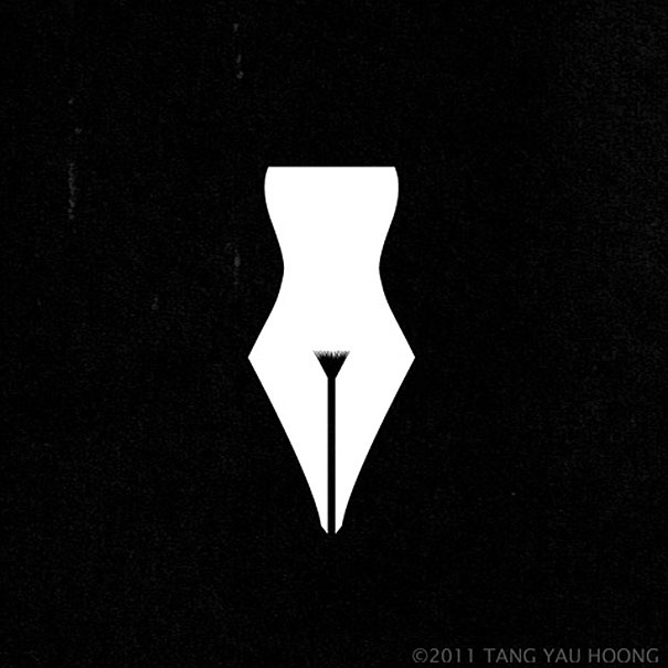 Negative Space Art by Tang Yau Hoong Negative Space Art by Tang Yau Hoong