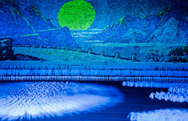 N. Korea's Mass Games or 100,000 Human Pixels