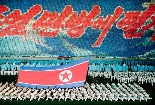 N. Korea's Mass Games or 100,000 Human Pixels